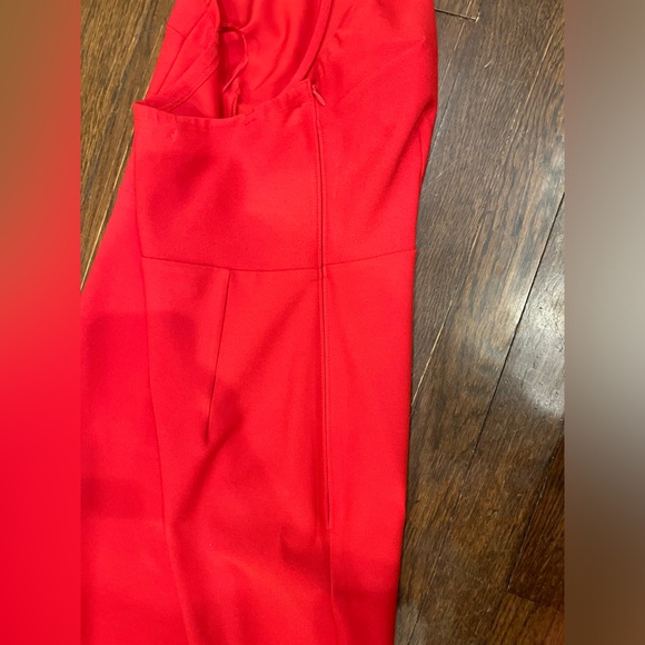 Abercrombie and Fitch One Shoulder Red Maxi Dress - Picture 5 of 6